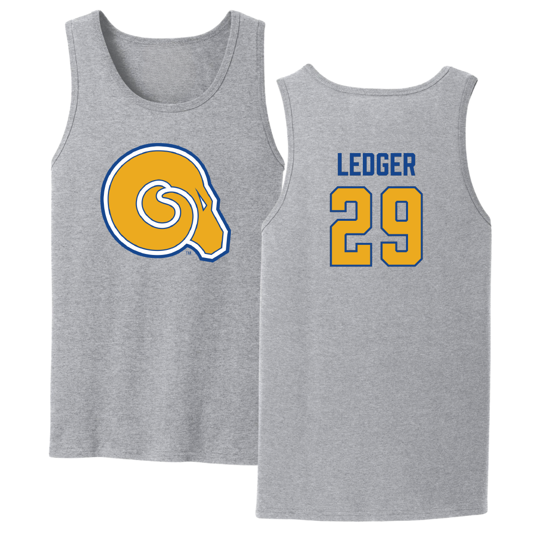 Albany State University Baseball Sport Gray Tank Top - #29 Chase Ledger