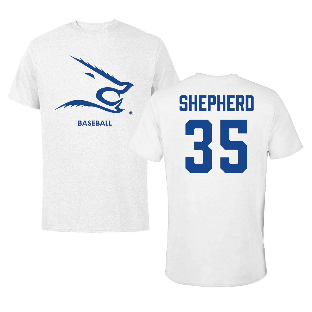 Texas A&M University-Kingsville Baseball White Performance Tee - #35 Karson Shepherd