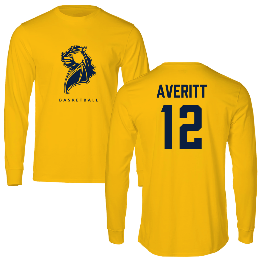 University of Central Oklahoma Basketball Gold Performance Long Sleeve - #12 Ben Averitt