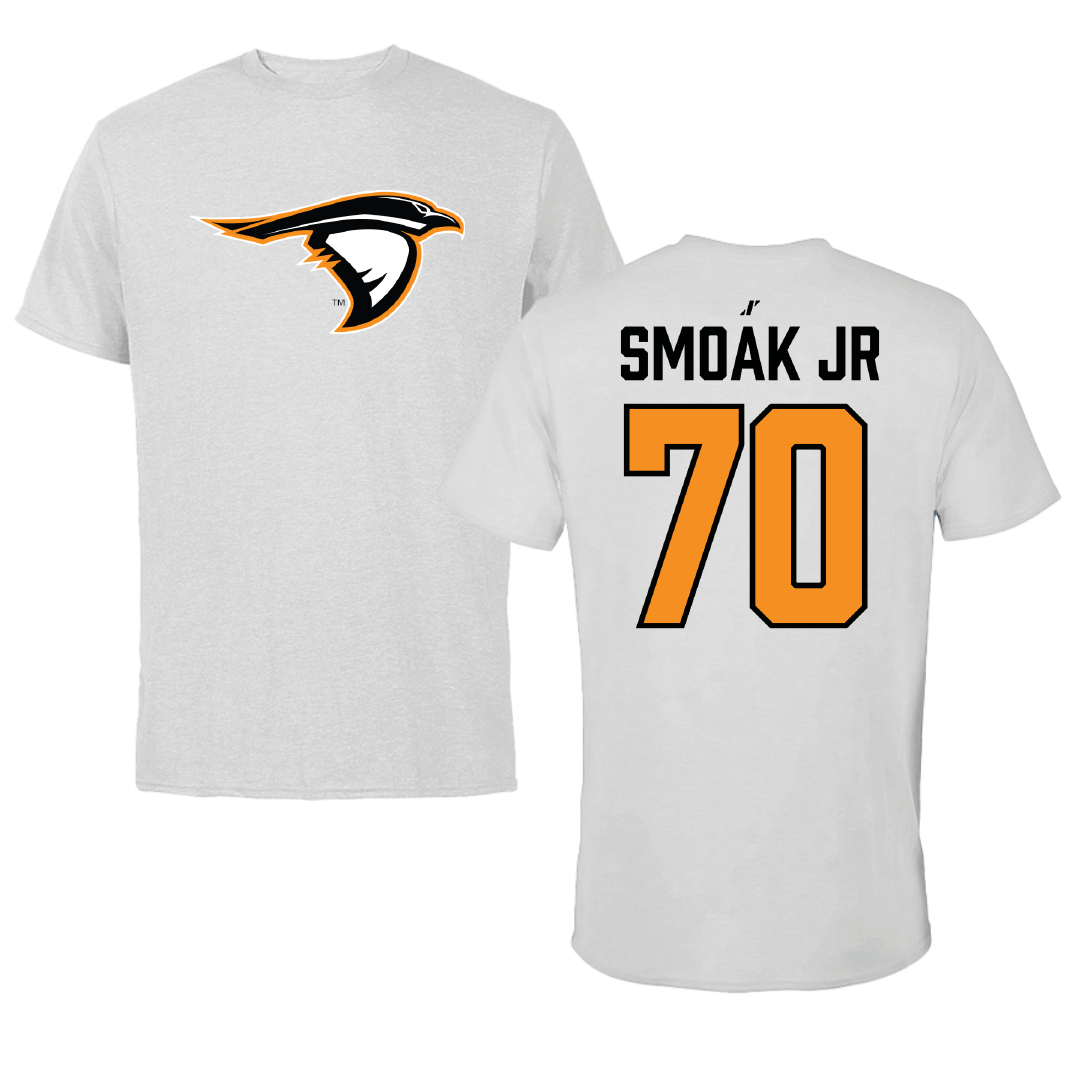 Anderson University (Indiana) Football Light Gray Performance Tee - #70 Edgar Smoak Jr