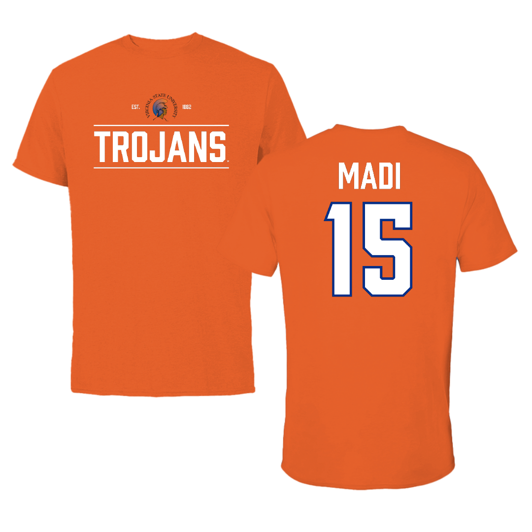 Virginia State University Lacrosse (W) Orange General Tee - #15 Jessica Madi