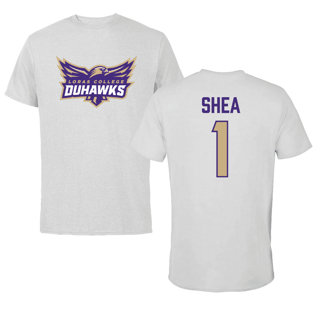 Loras College Baseball Light Gray Tee - #1 Ben Shea