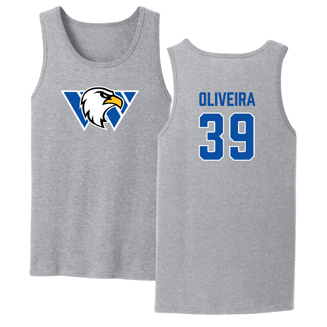 Williams Baptist University Soccer (M) Sport Gray Tank Top - #39 Orson Oliveira