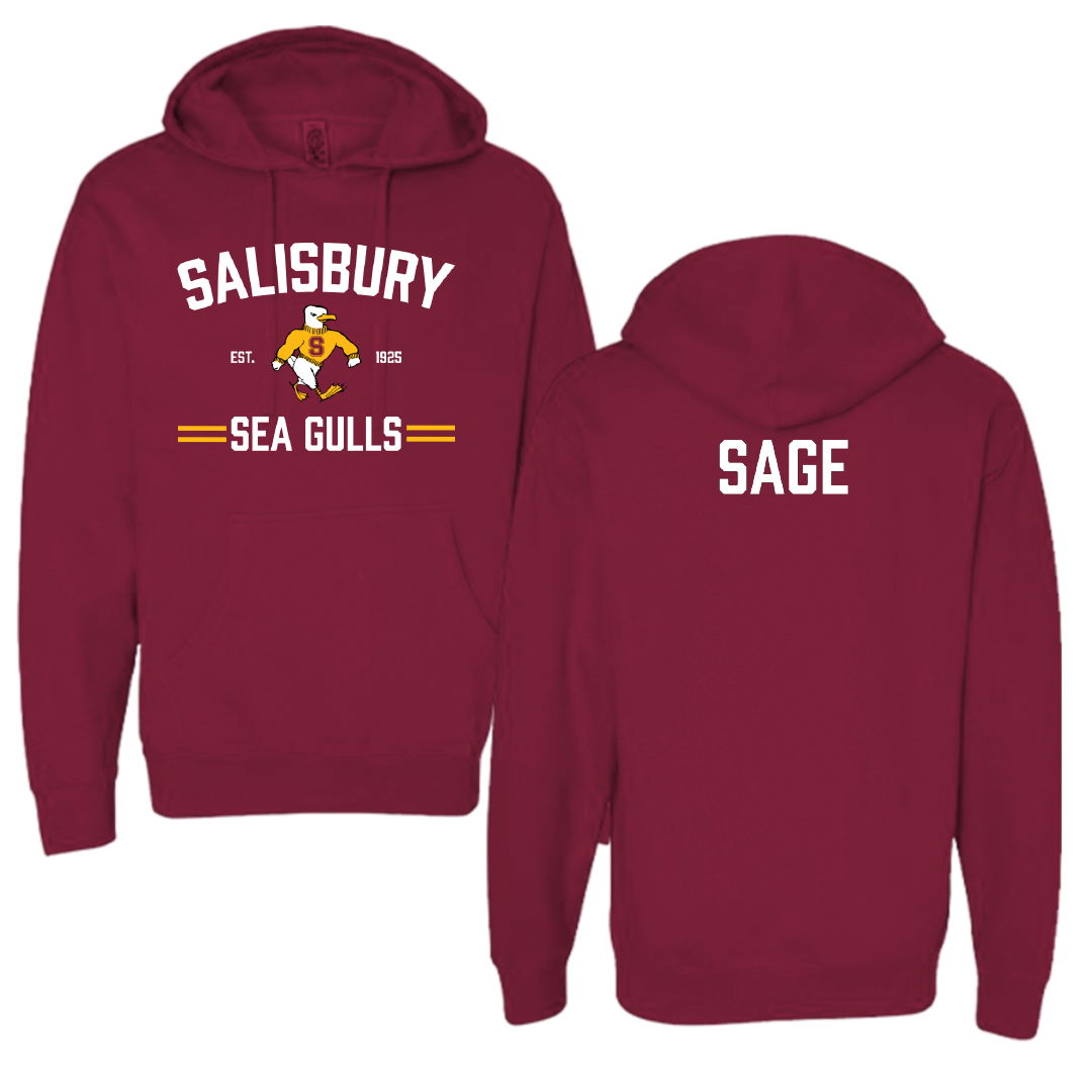 Salisbury University Golf (W) Maroon General Hoodie - Addison Sage
