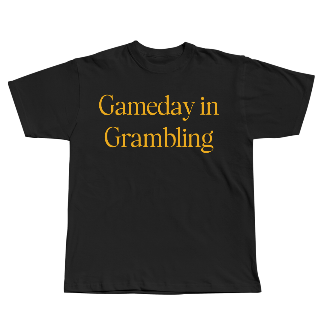 Grambling State University Softball Black Gameday Tee - #34 ZNatria Evans