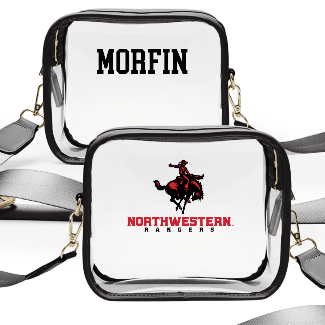 Northwestern Oklahoma State University TF and XC Black Clear Stadium Bag - Benjamin Morfin