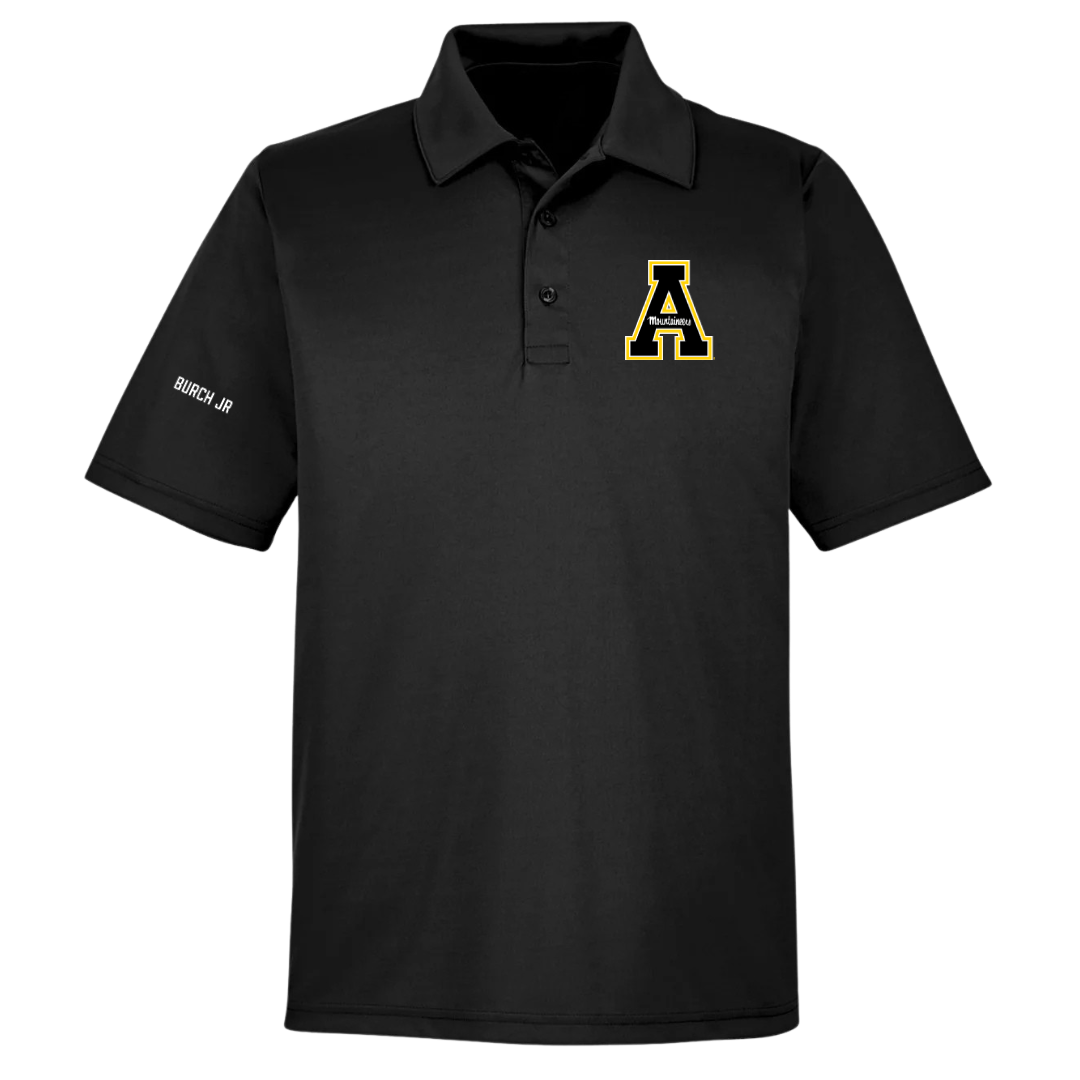 Appalachian State University TF and XC Black Polo - Jeremiah Burch Jr