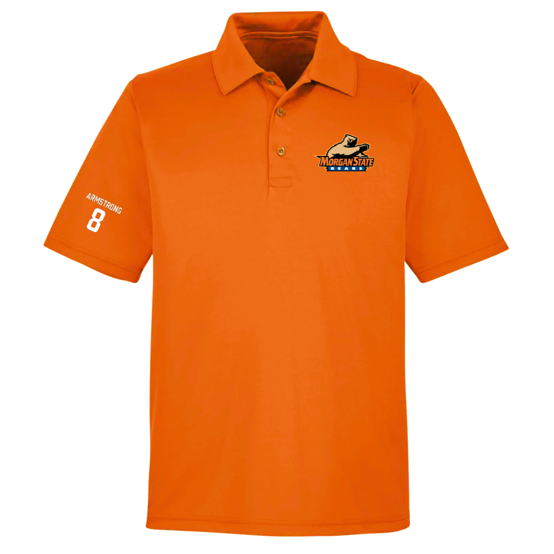 Morgan State University Acrobatics & Tumbling Orange Polo - #8 Kalea Armstrong