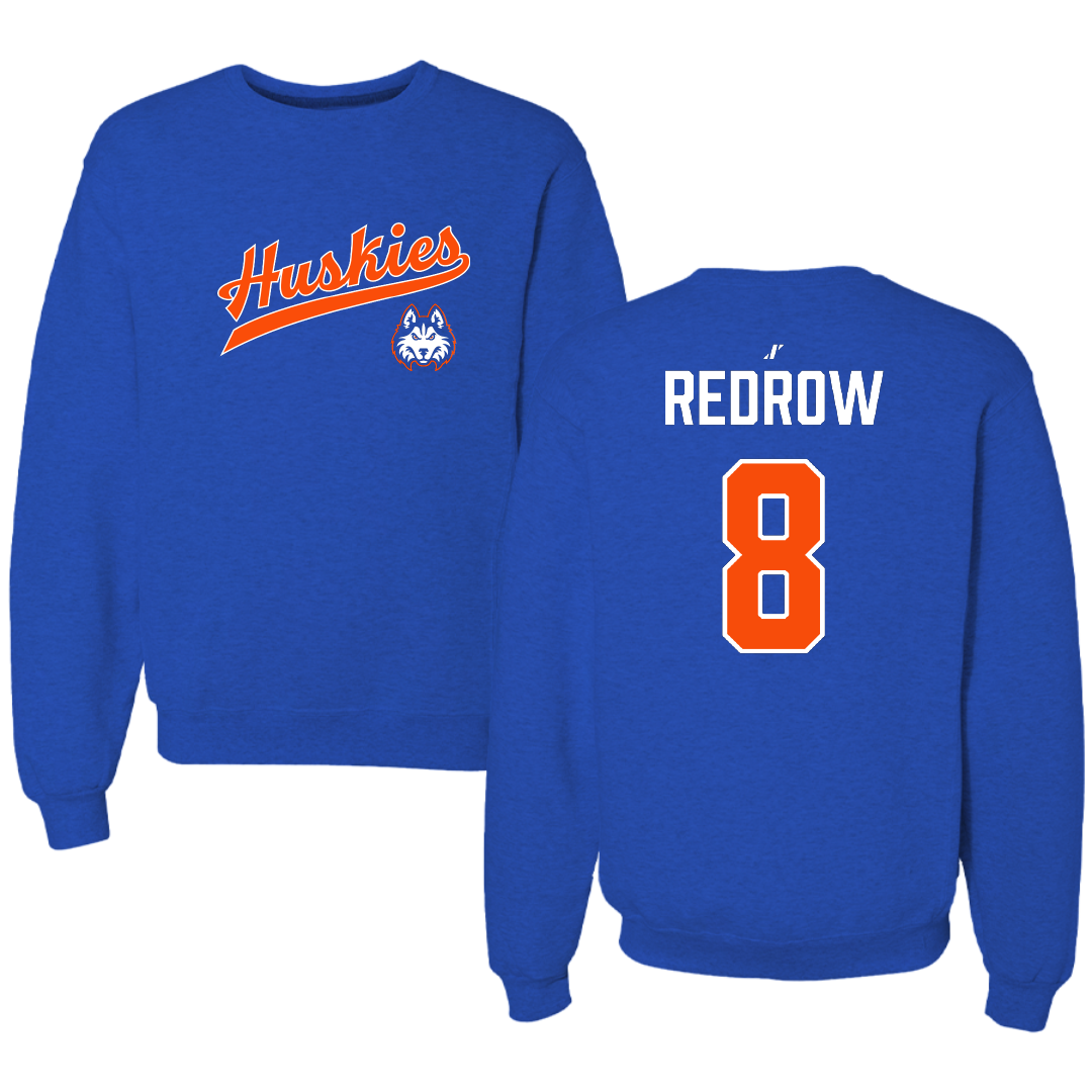 Houston Christian University Volleyball Blue General Crewneck - #8 Hannah Redrow