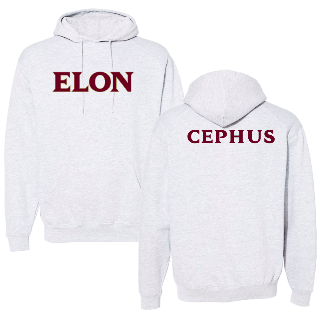 Elon University TF and XC Light Gray Hoodie - Haleigh Cephus