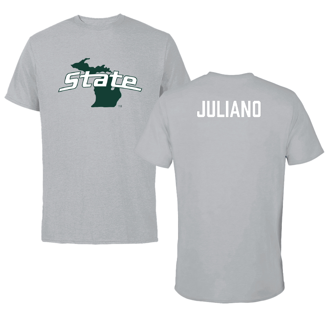 Michigan State University Rowing Sport Gray State Tee - Paige Juliano