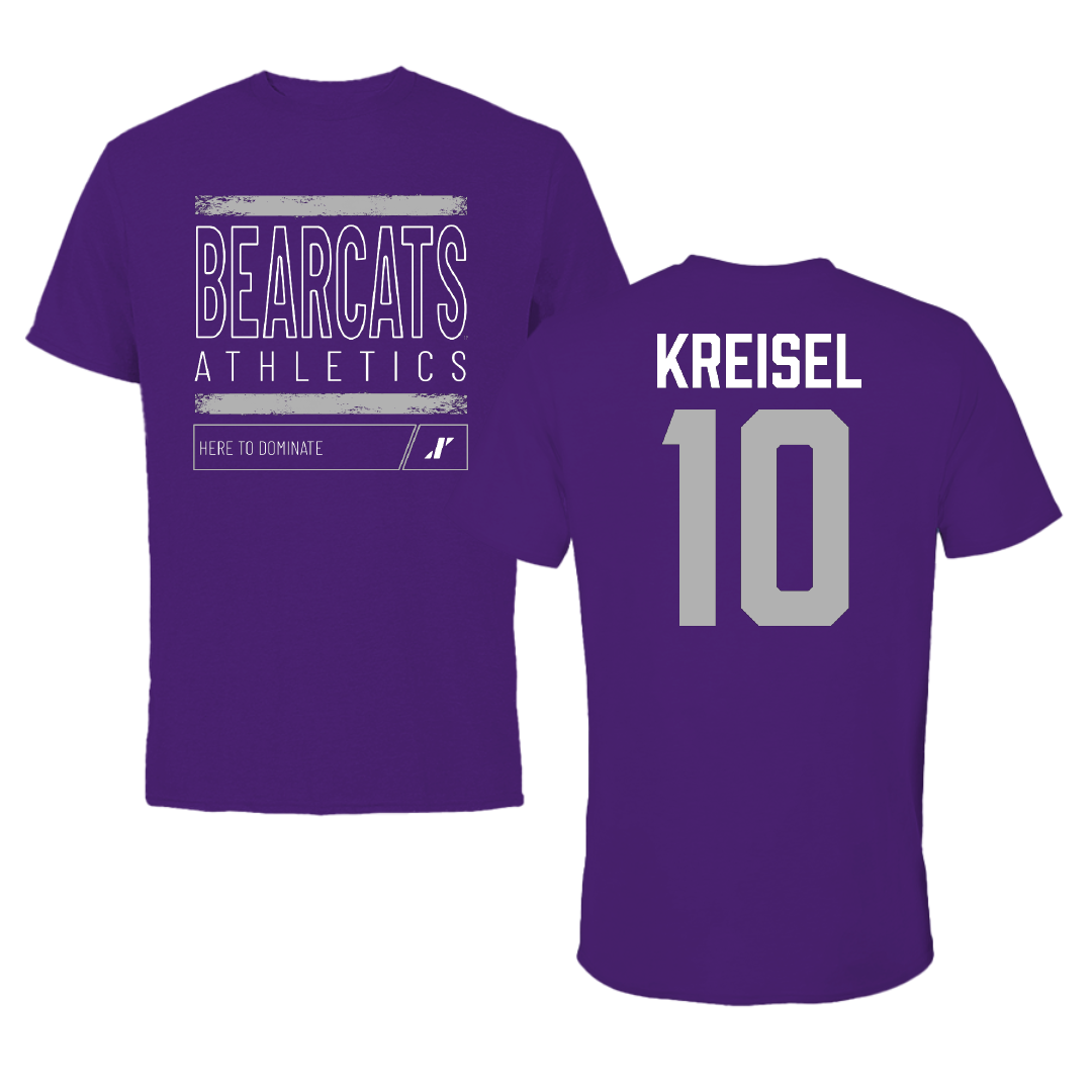 Southwest Baptist University Softball Purple Dominate Tee - #10 Emma Kreisel