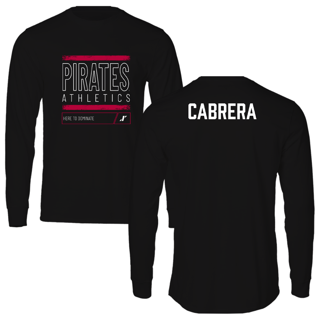 Whitworth University TF and XC Black Dominate Performance Long Sleeve - Aaron Cabrera