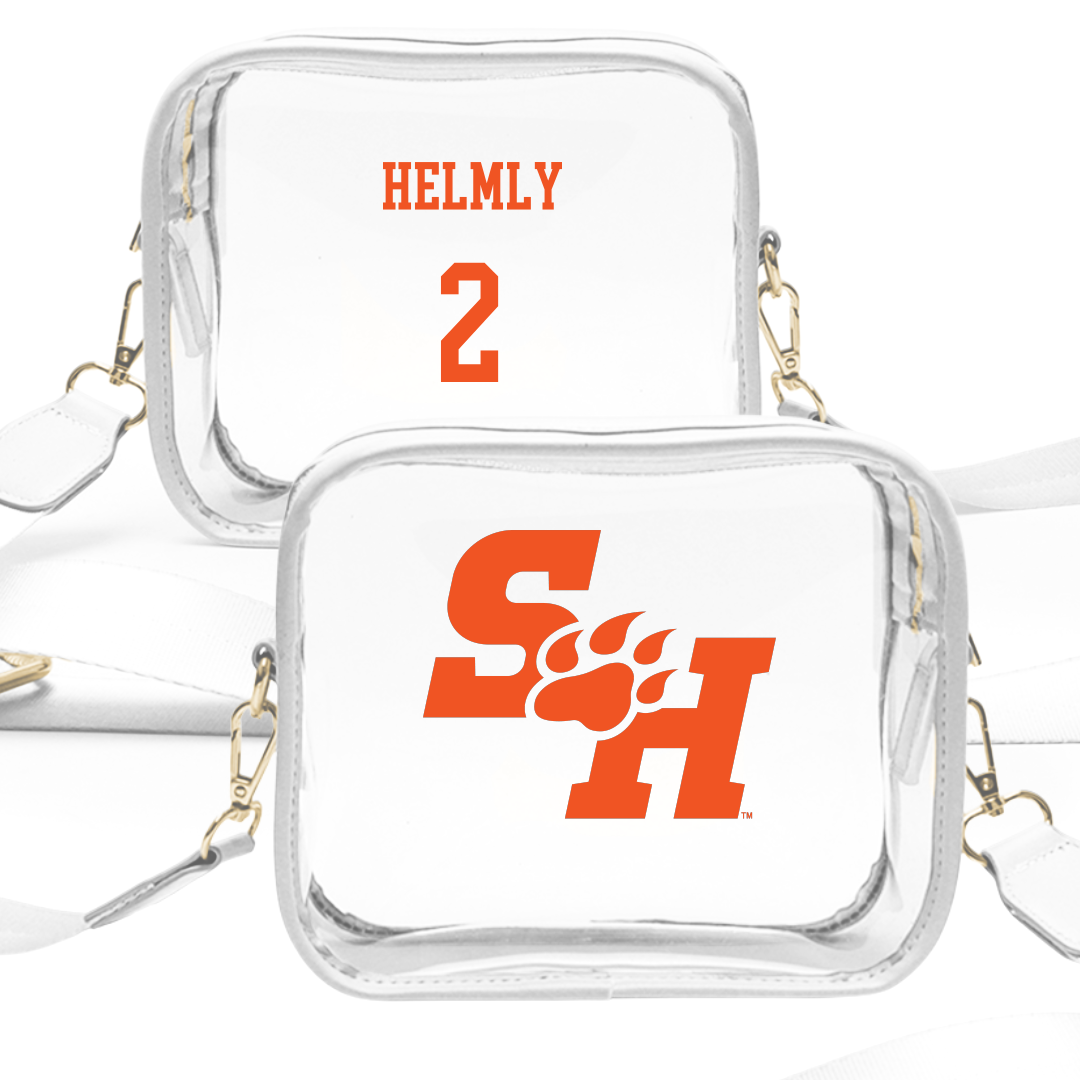 Sam Houston State University Softball White Clear Stadium Bag - #2 Peyton Helmly