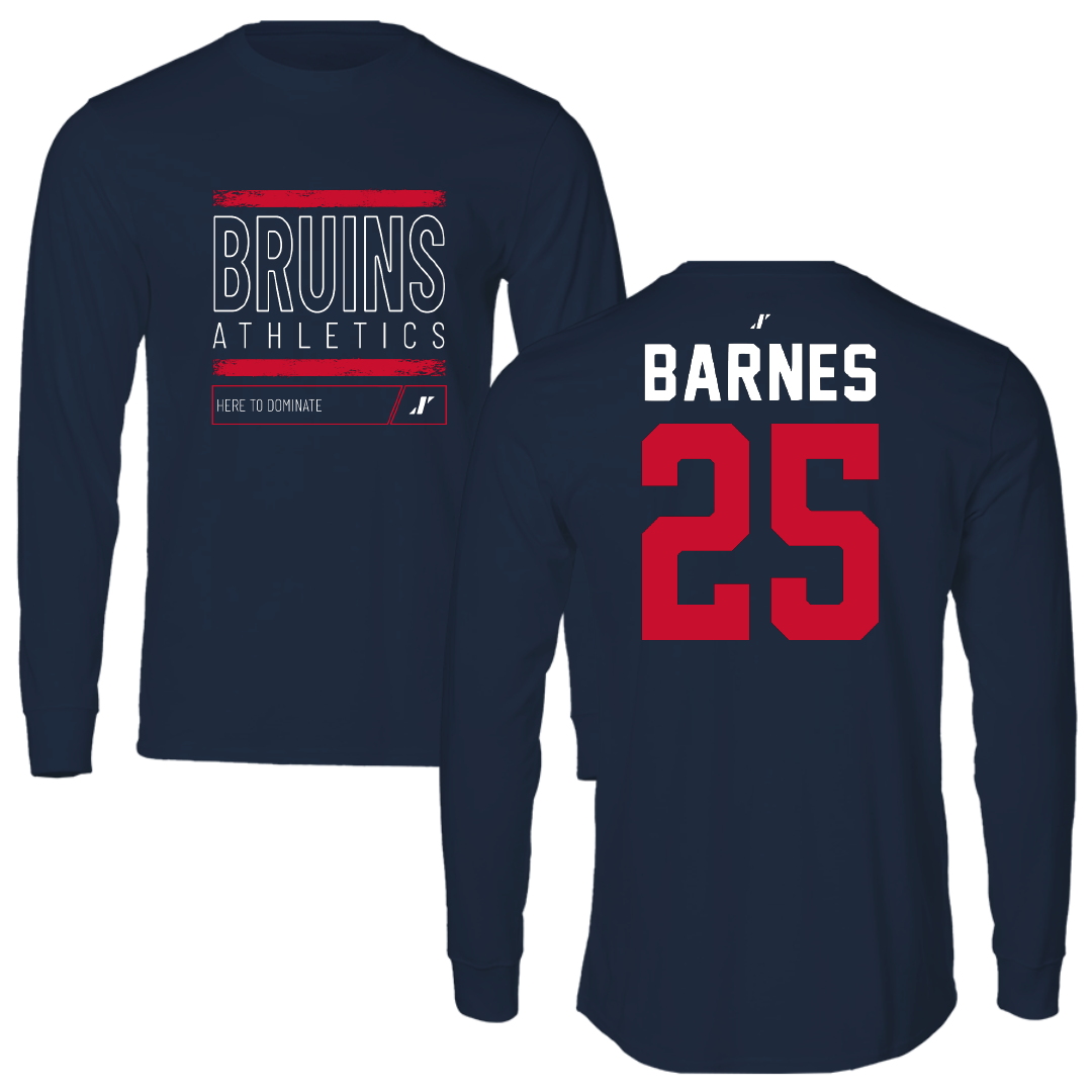 Belmont University Softball Navy Dominate Performance Long Sleeve - #25 Emma Barnes