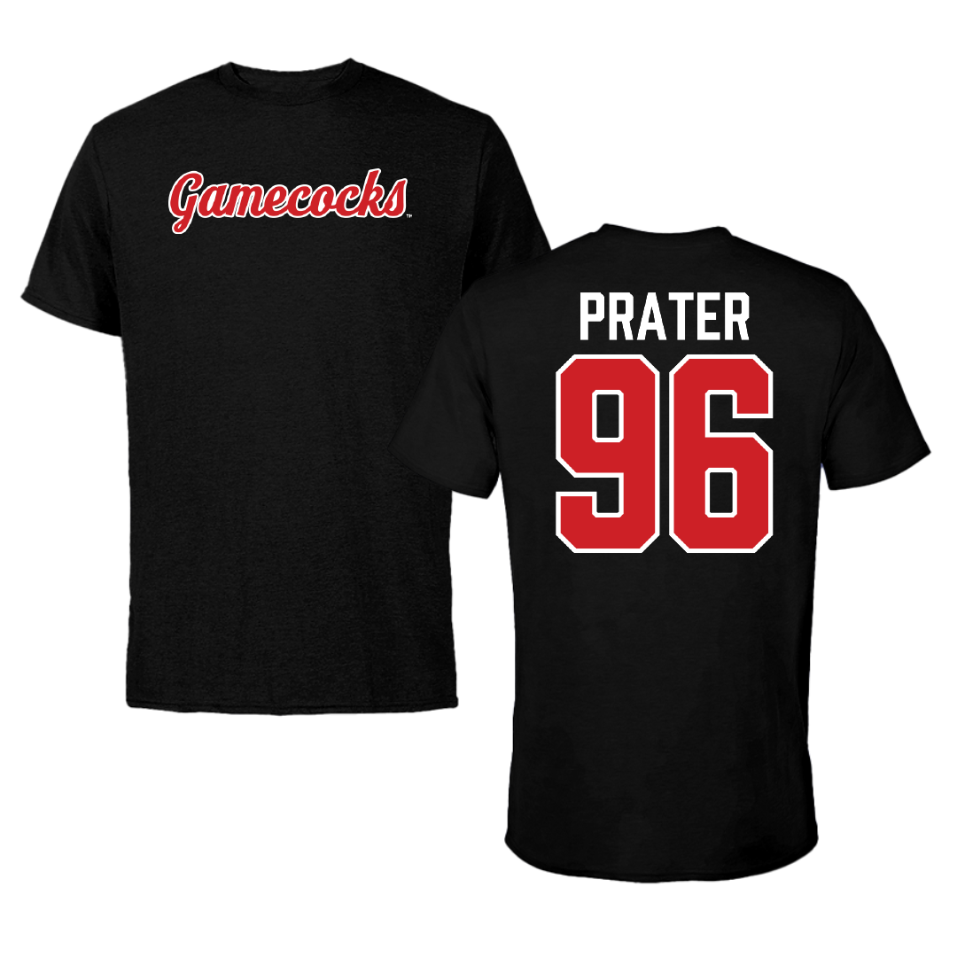 Jacksonville State University Football Black Performance Tee - #96 Darrell Prater