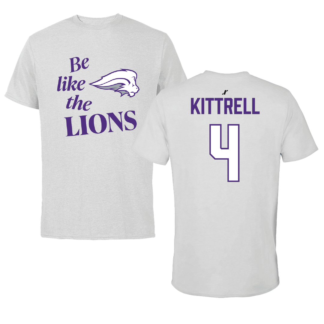 Nelson University Softball Light Gray Be Like Us Tee - #4 Parker Kittrell
