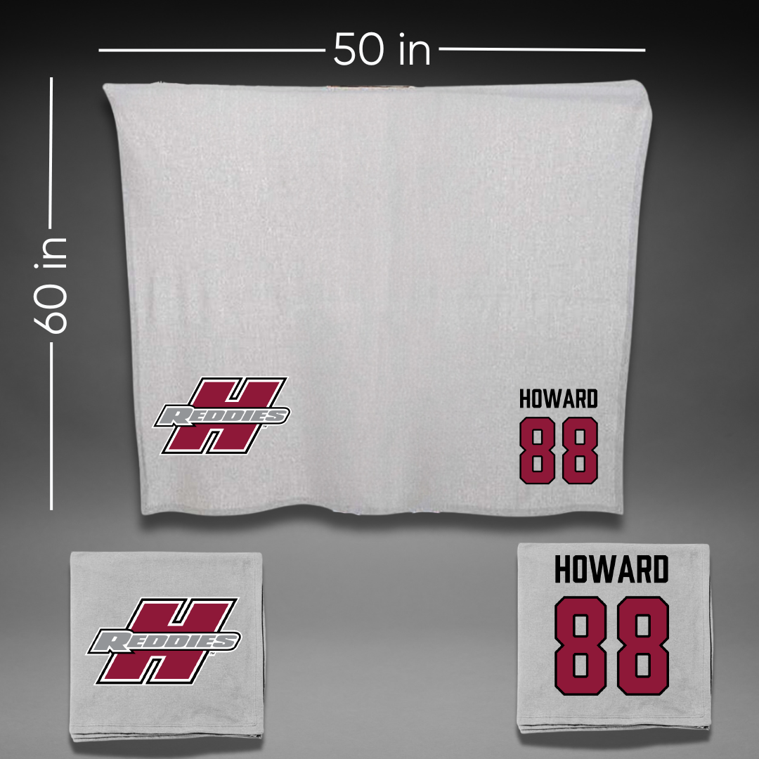 Henderson State University Softball Gray Blanket - #88 Avery Howard