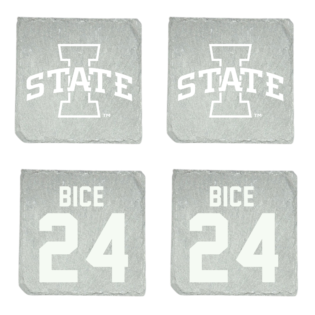 Iowa State University Soccer Stone Coaster (4 Pack)  - #24 Jocelyn Bice