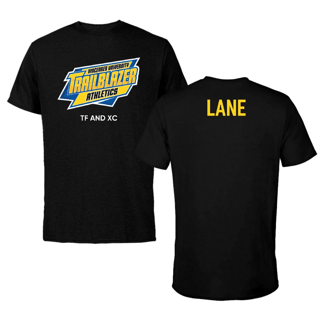 Vincennes University TF and XC Black Performance Tee - Travon Lane