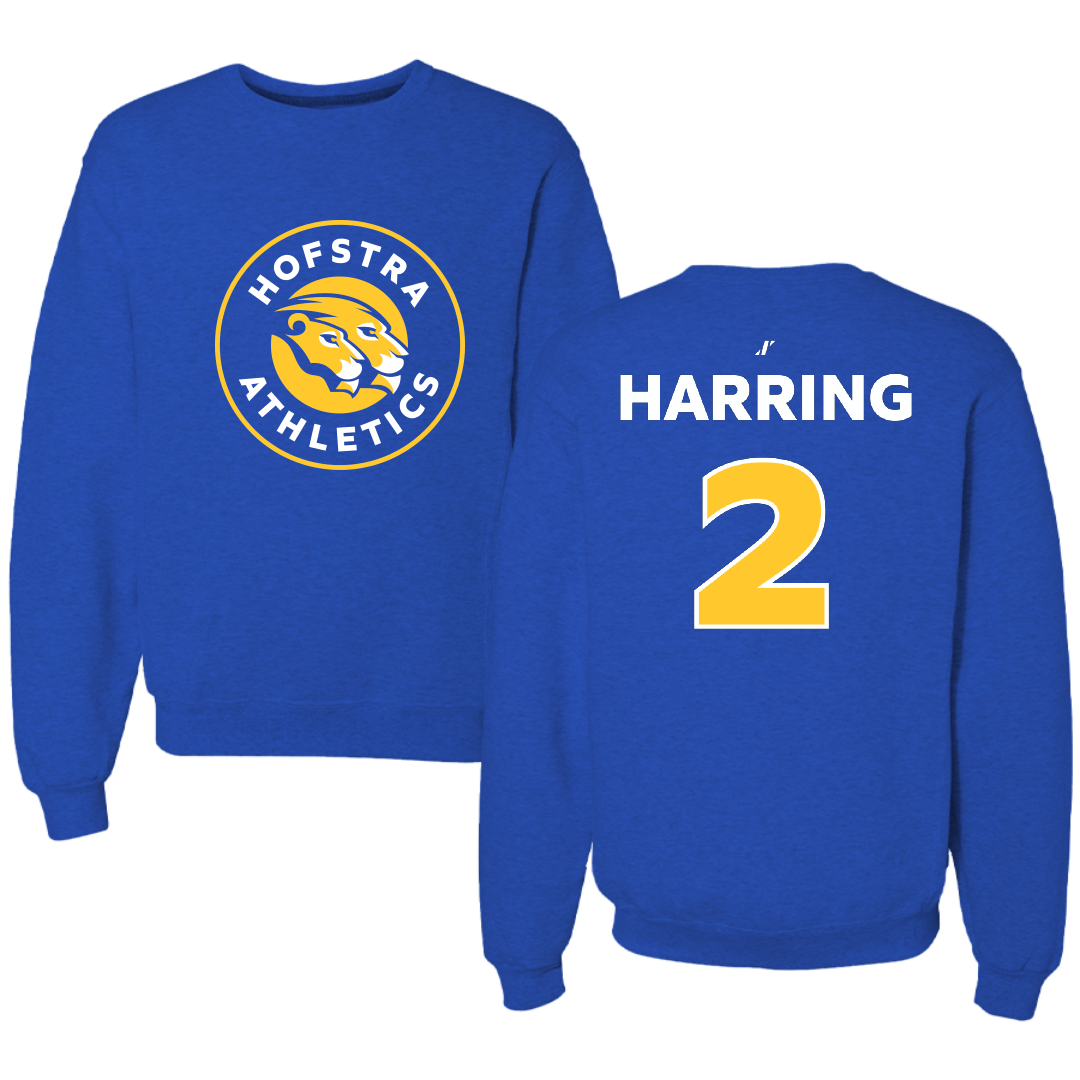 Hofstra University Baseball Blue Crewneck - #2 Jake Harring