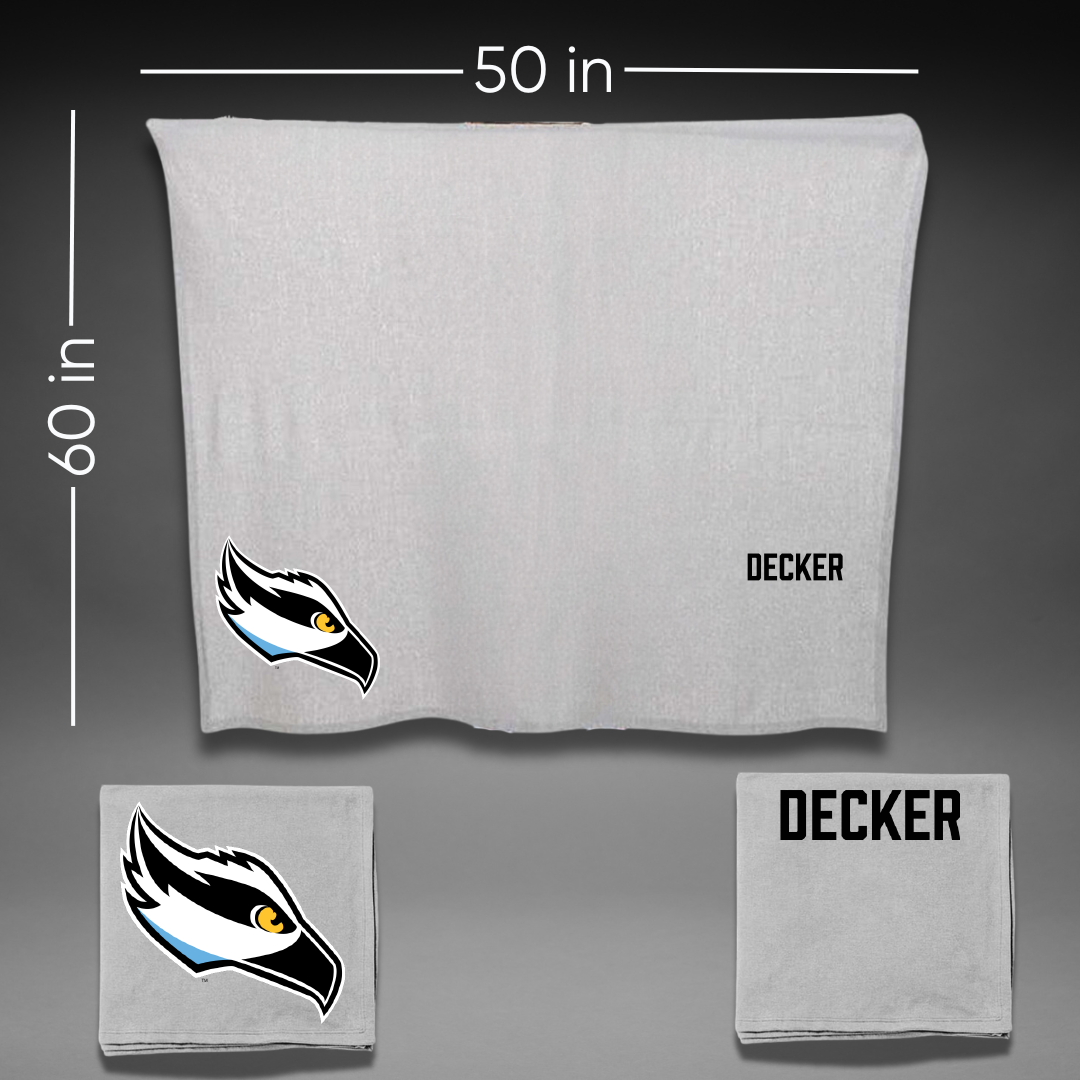 Stockton University TF and XC Gray Blanket - Chrystanna Decker