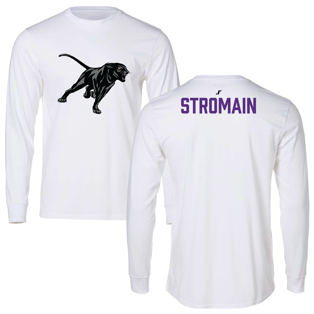 Prairie View A&M University TF and XC White Performance Long Sleeve - Shawn Stromain
