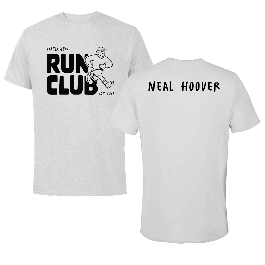 Nicholls State University TF and XC Light Gray Influxer Run Club Performance Tee - Cherie Neal-Hoover