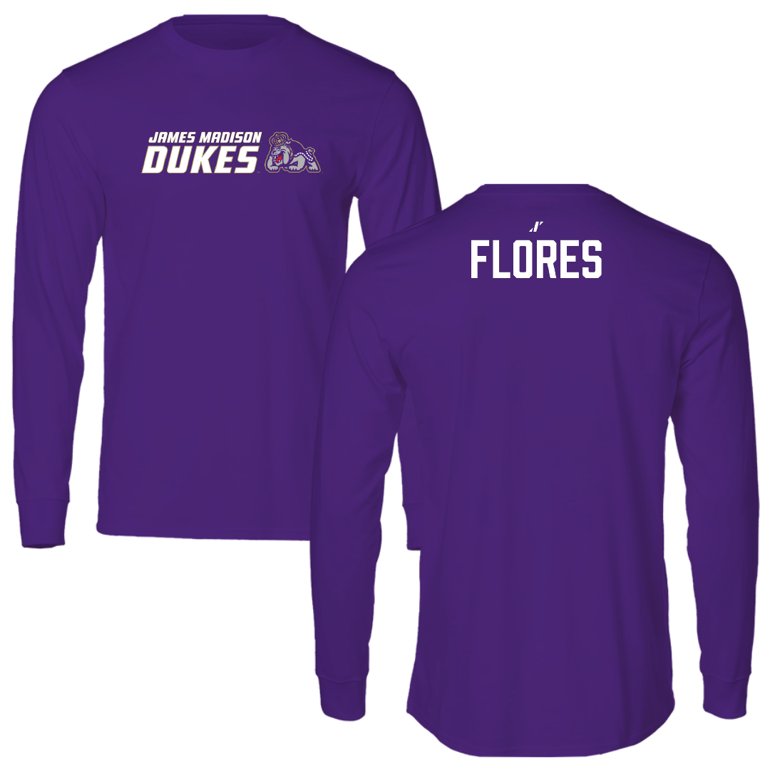 James Madison University Golf Purple General Performance Long Sleeve - Bella Flores