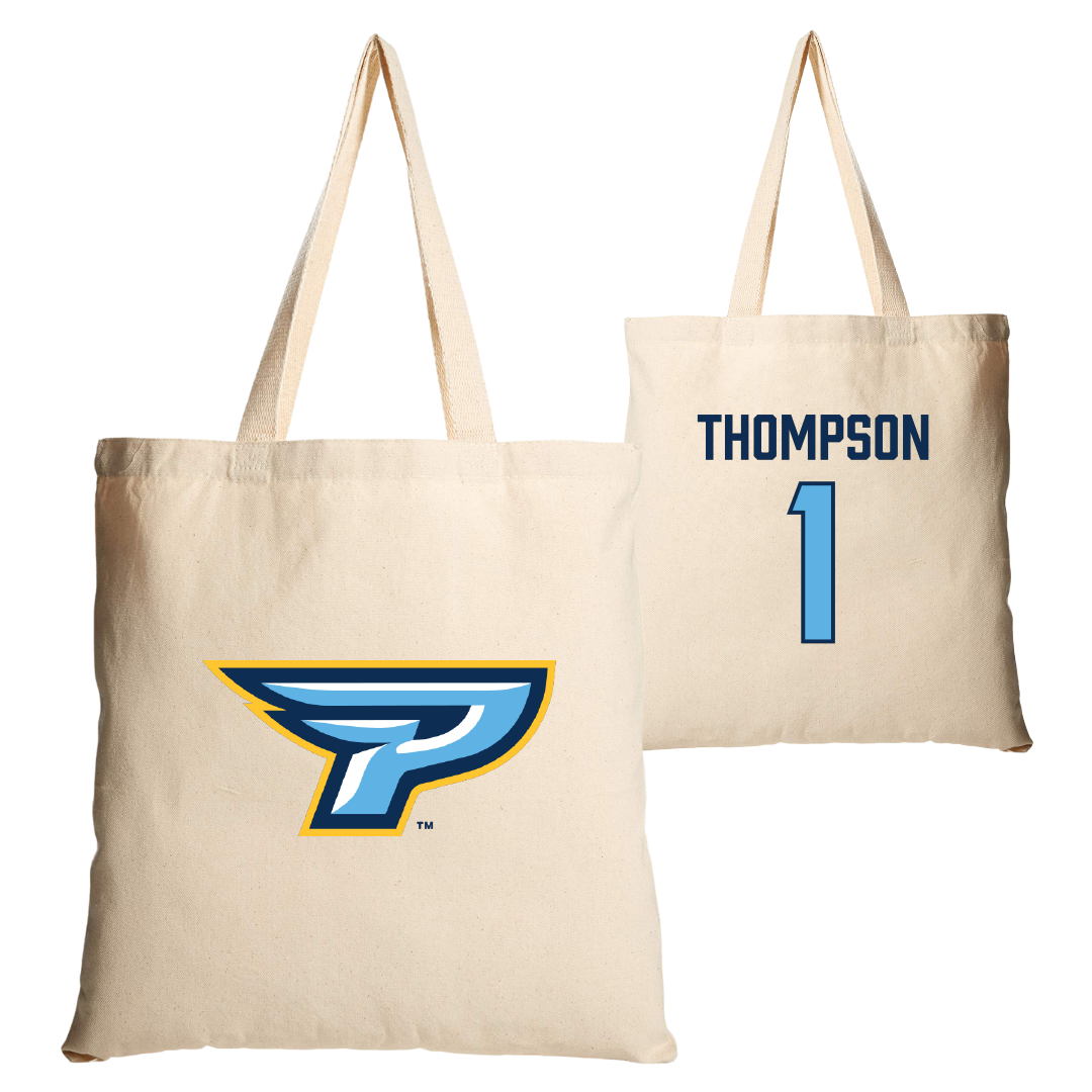Point University Lacrosse (M) Tan Canvas Tote Bag - #1 Carlos Thompson