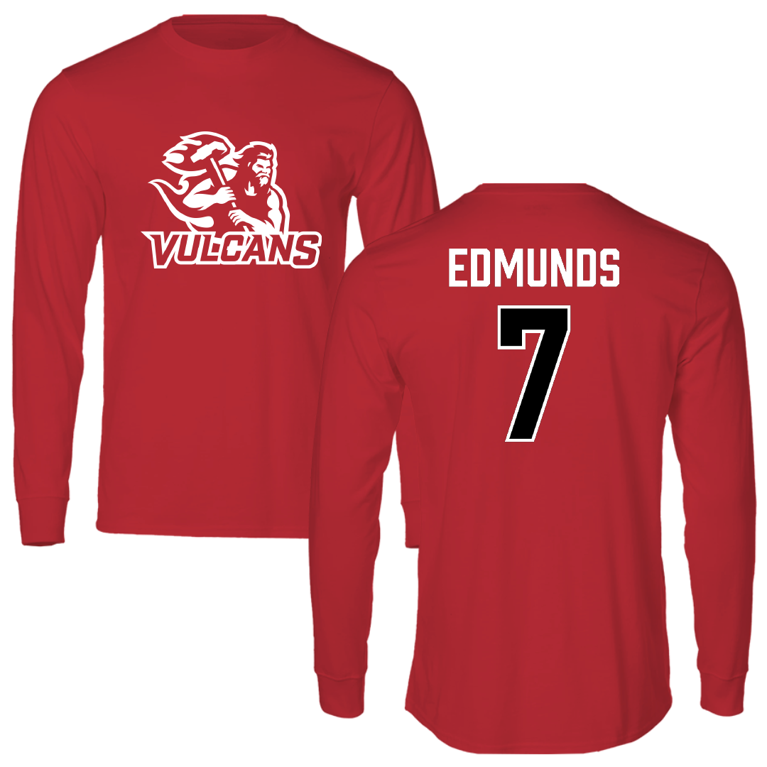 PennWest California Softball Red Long Sleeve - #7 Alexa Edmunds