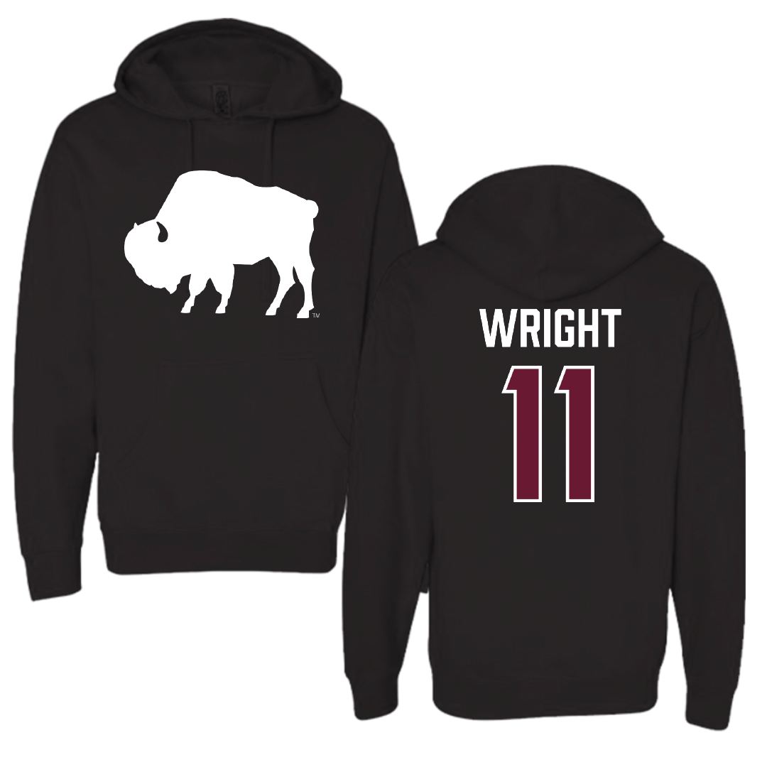 West Texas A&M University Soccer (M) Black Hoodie - #11 Joe Wright
