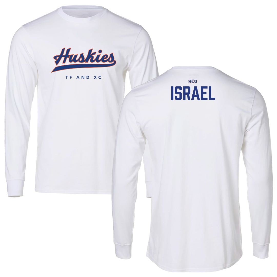 Houston Christian University TF and XC White Long Sleeve - Balvin Israel
