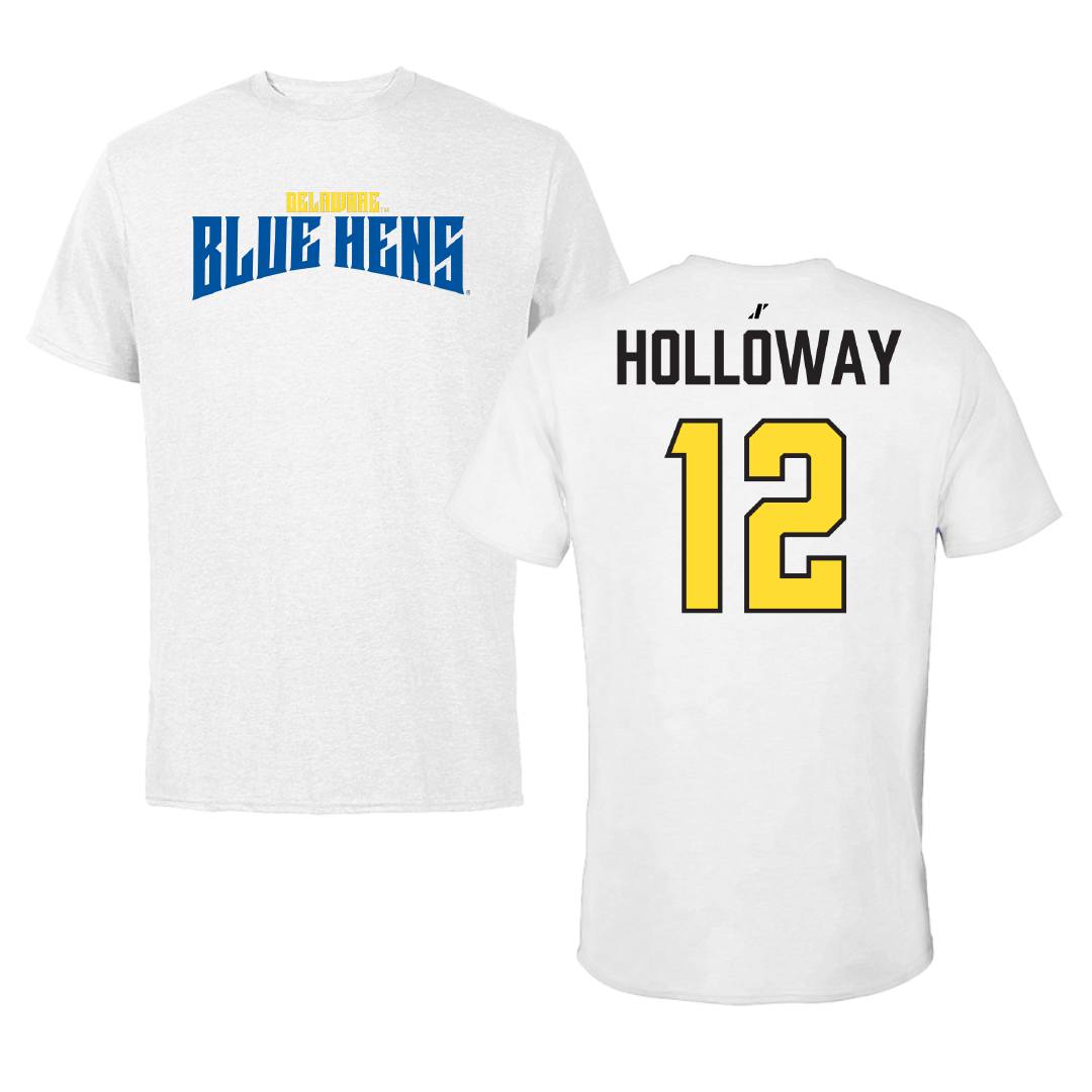 University of Delaware Soccer (W) White Classic Tee - #12 Maggie Holloway