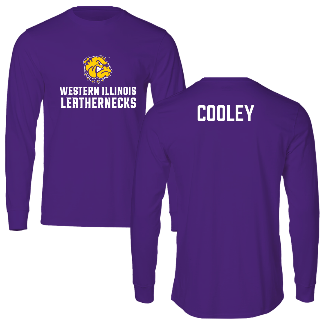 Western Illinois University TF and XC Purple Performance Long Sleeve - Kenneth Cooley