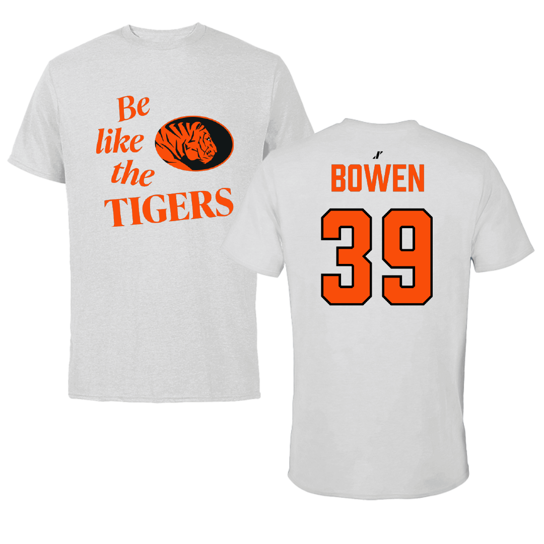 East Central University Football Light Gray Be Like Us Performance Tee - #39 Austin Bowen