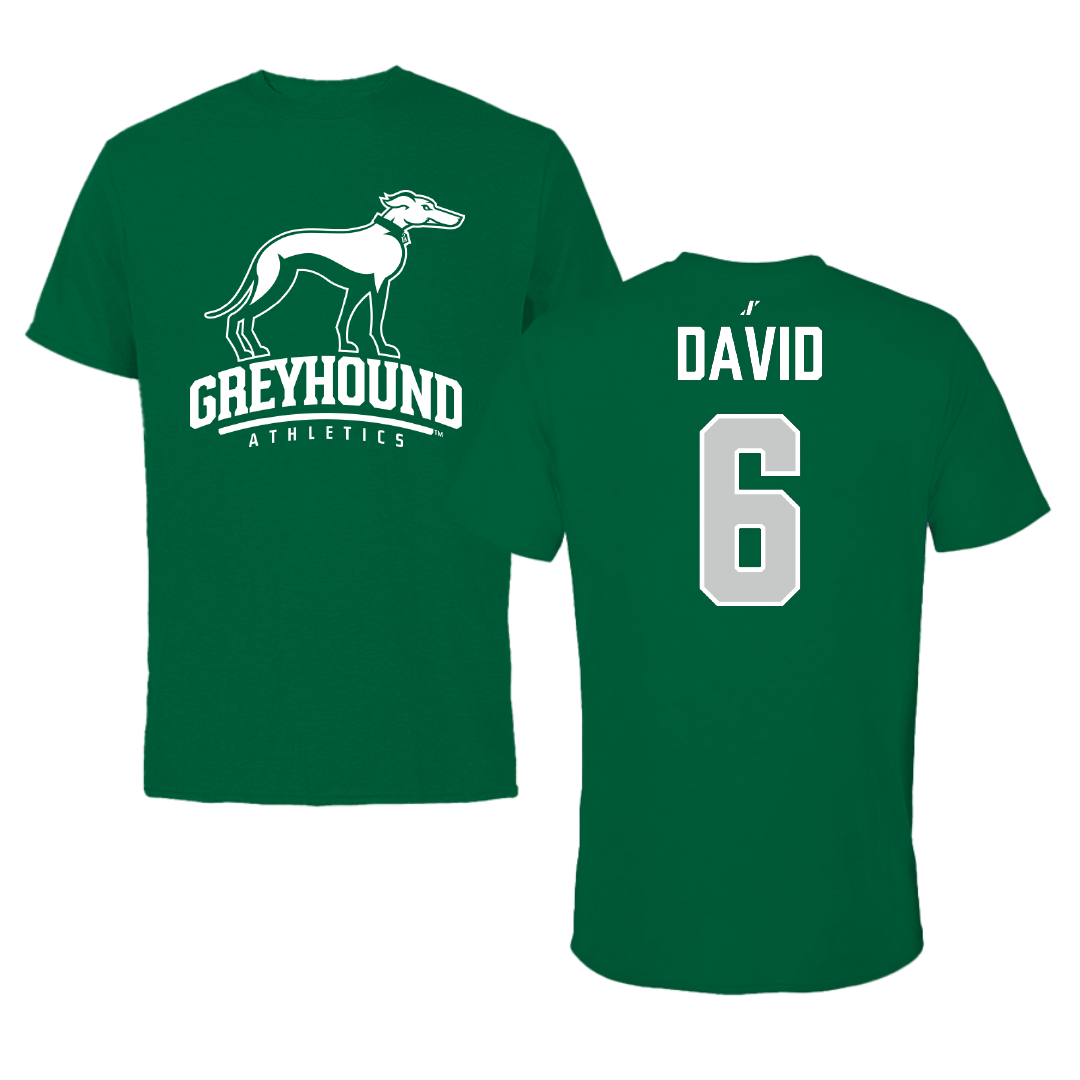 Eastern New Mexico University Volleyball Green Performance Tee - #6 Jayla David