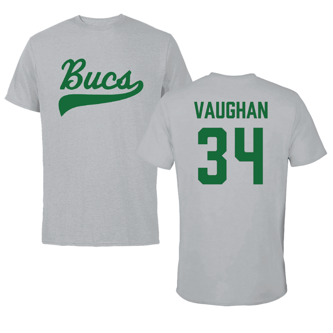 Shelton State Community College Baseball Sport Gray Tee - #34 Sam Vaughan