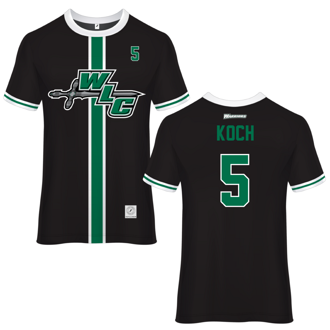 Wisconsin Lutheran College Black Soccer Jersey - #5 Aubrey Koch