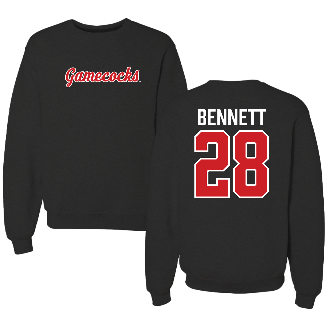 Jacksonville State University Football Black Crewneck - #28 Reggion Bennett