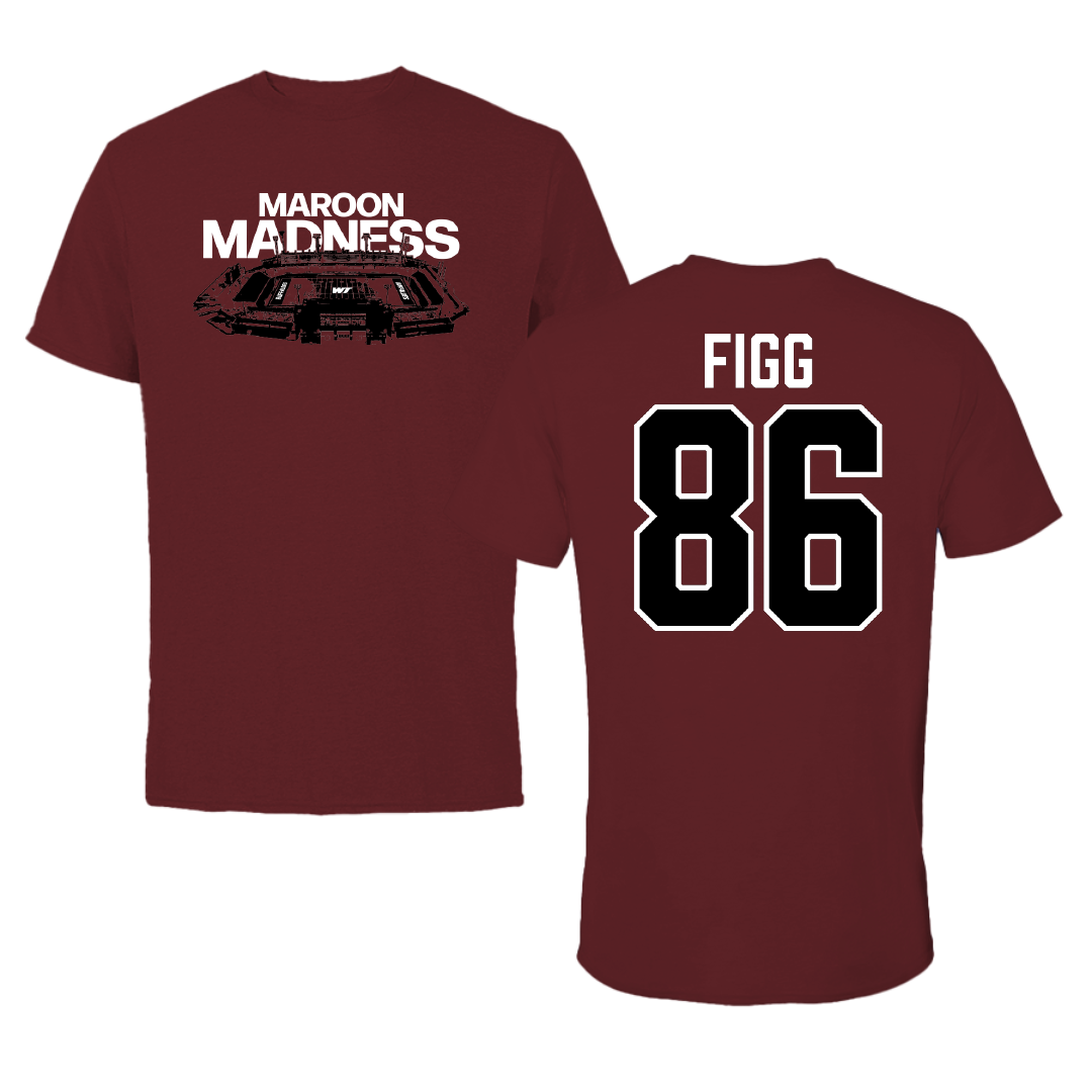 West Texas A&M University Football Maroon Madness Tee - #86 Cade Figg