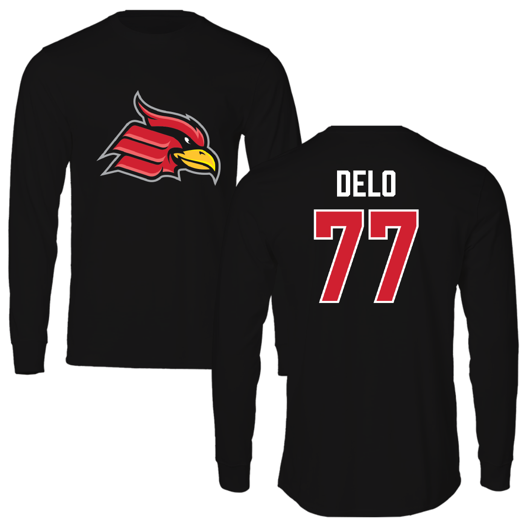 Wheeling University Soccer (M) Black Long Sleeve - #77 Daniel Delo