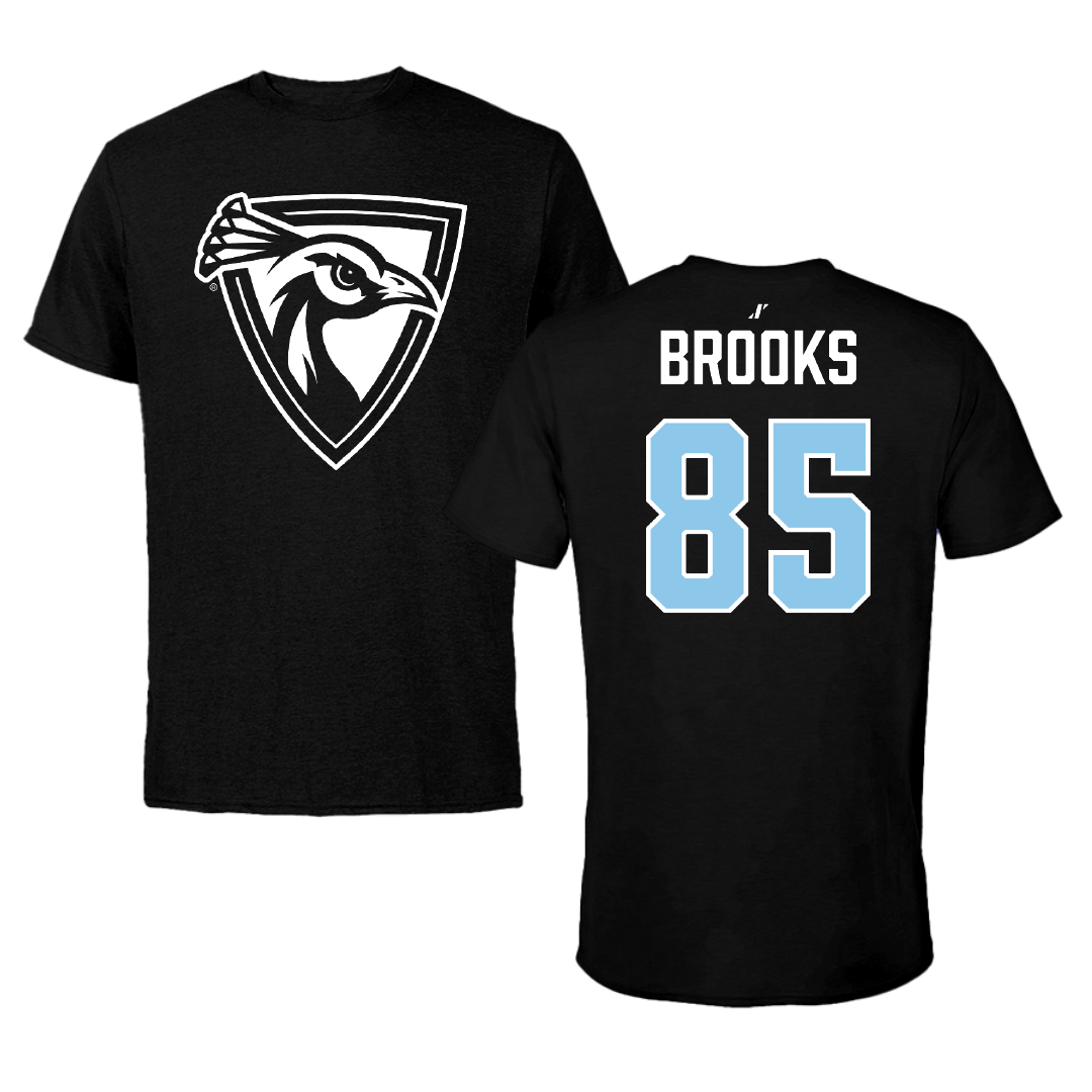 Upper Iowa University Football Black Tee - #85 Master Brooks