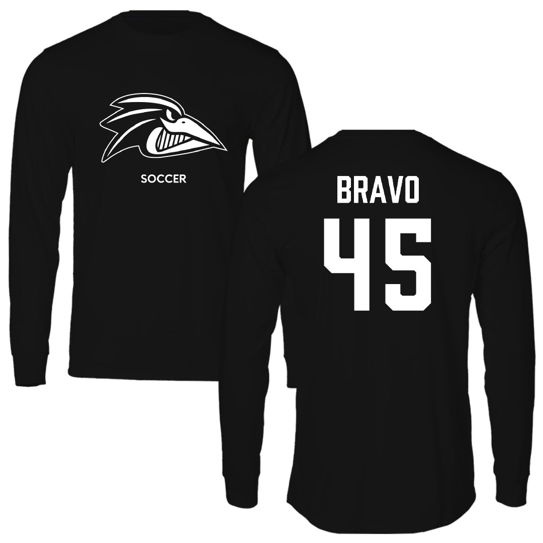 Franklin Pierce University Soccer (M) Black Performance Long Sleeve - #45 Luis Bravo