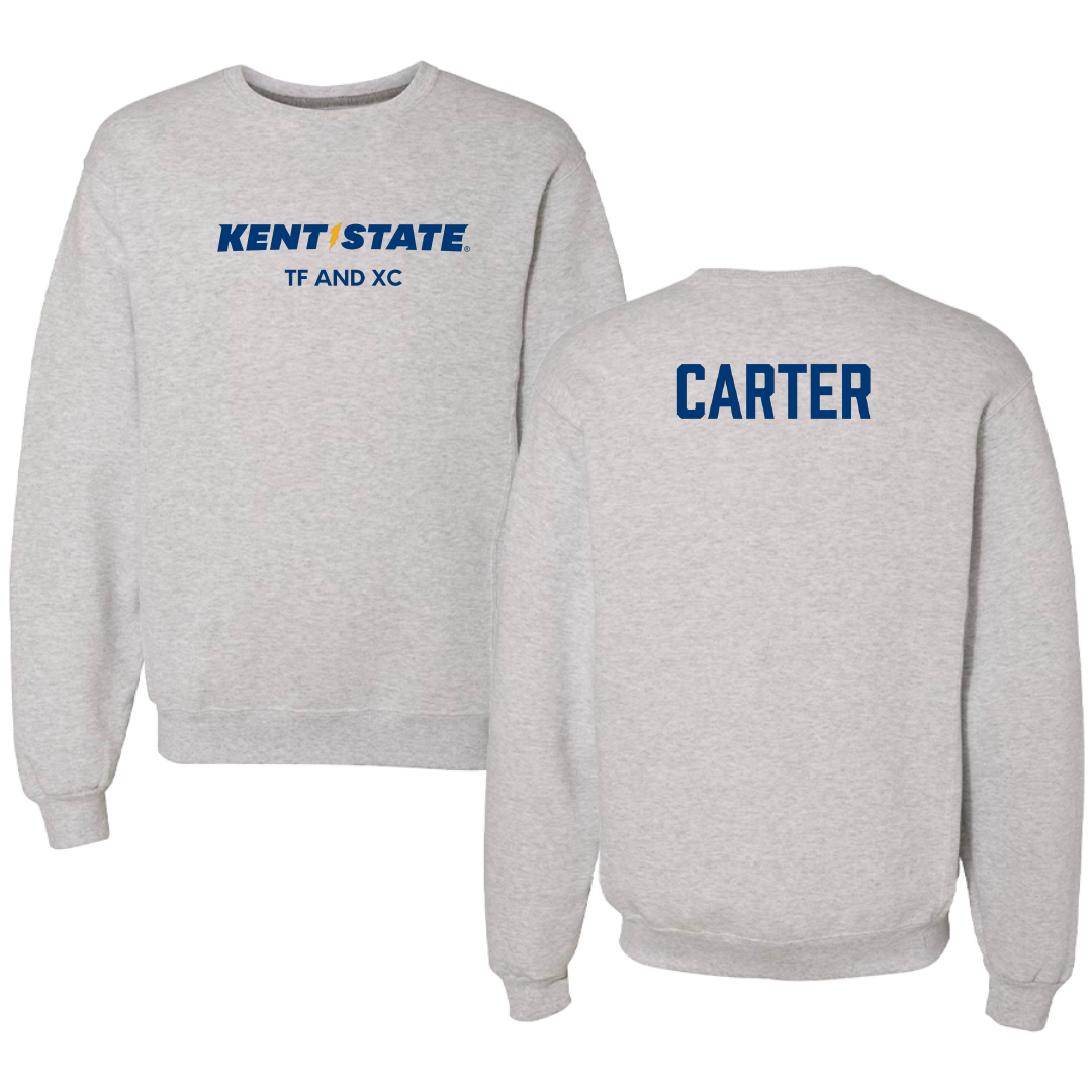 Kent State University TF and XC Light Gray Crewneck - Angela Carter