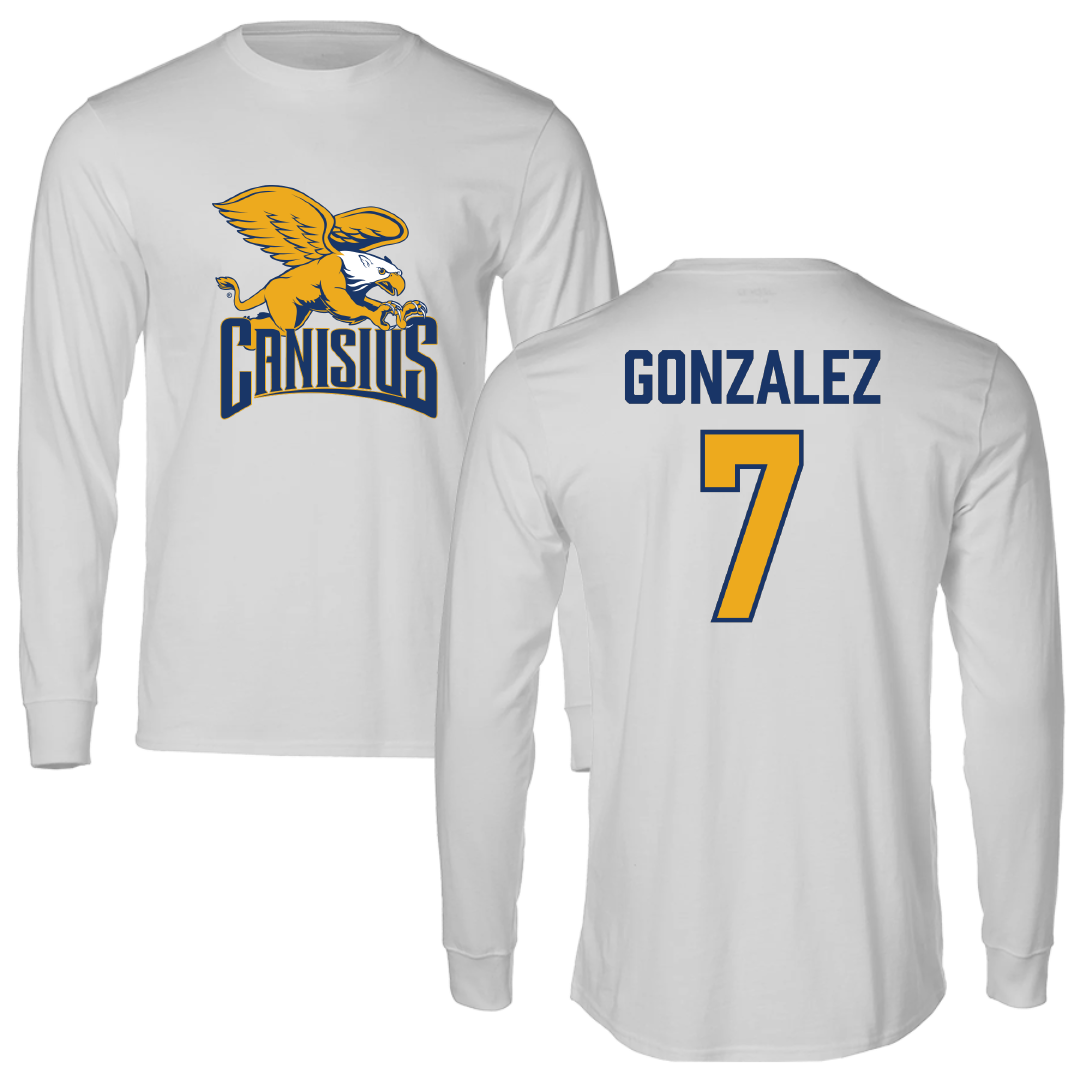 Canisius College Softball Light Gray Performance Long Sleeve - #7 Isabella Gonzalez