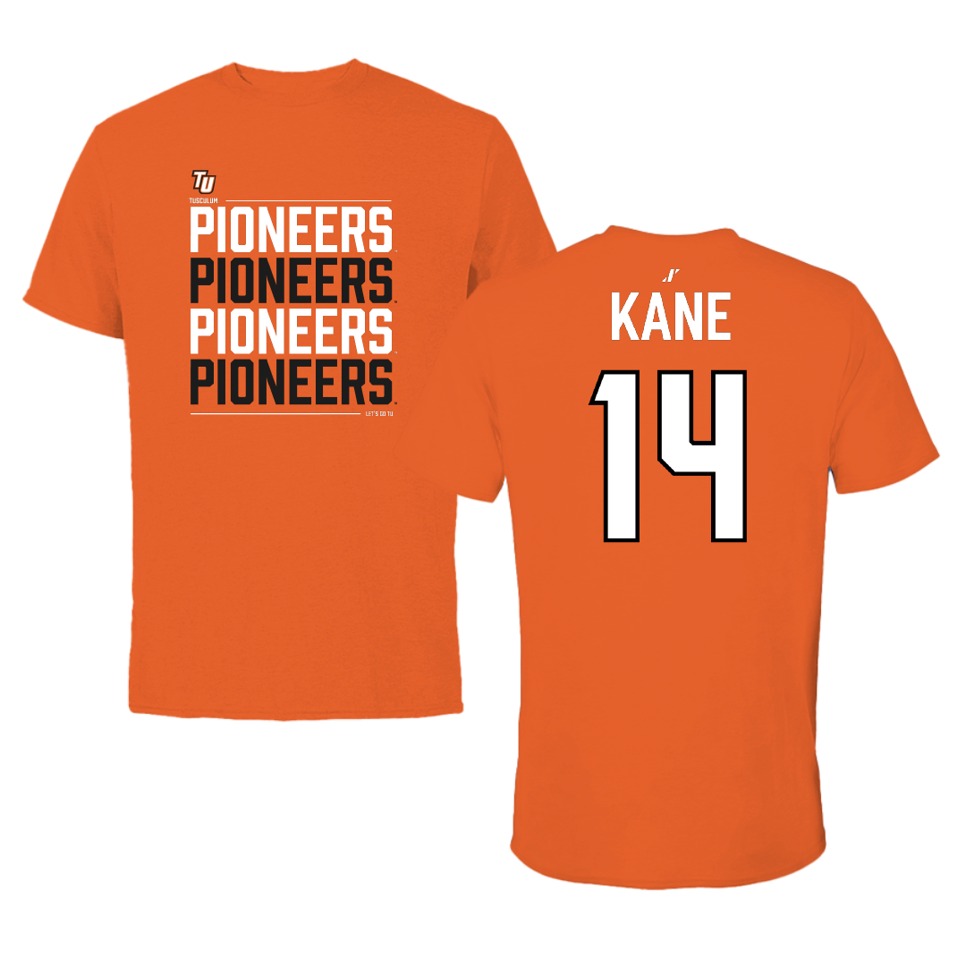 Tusculum University Volleyball (W) Orange General Performance Tee - #14 Maggie Kane