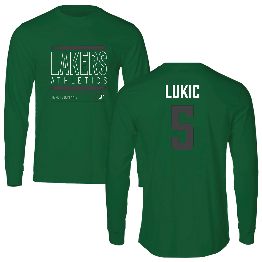 Roosevelt University Basketball Green Dominate Long Sleeve - #5 Jacqui Lukic