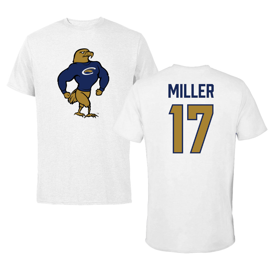 PennWest Clarion Baseball White Tee - #17 Colin Miller