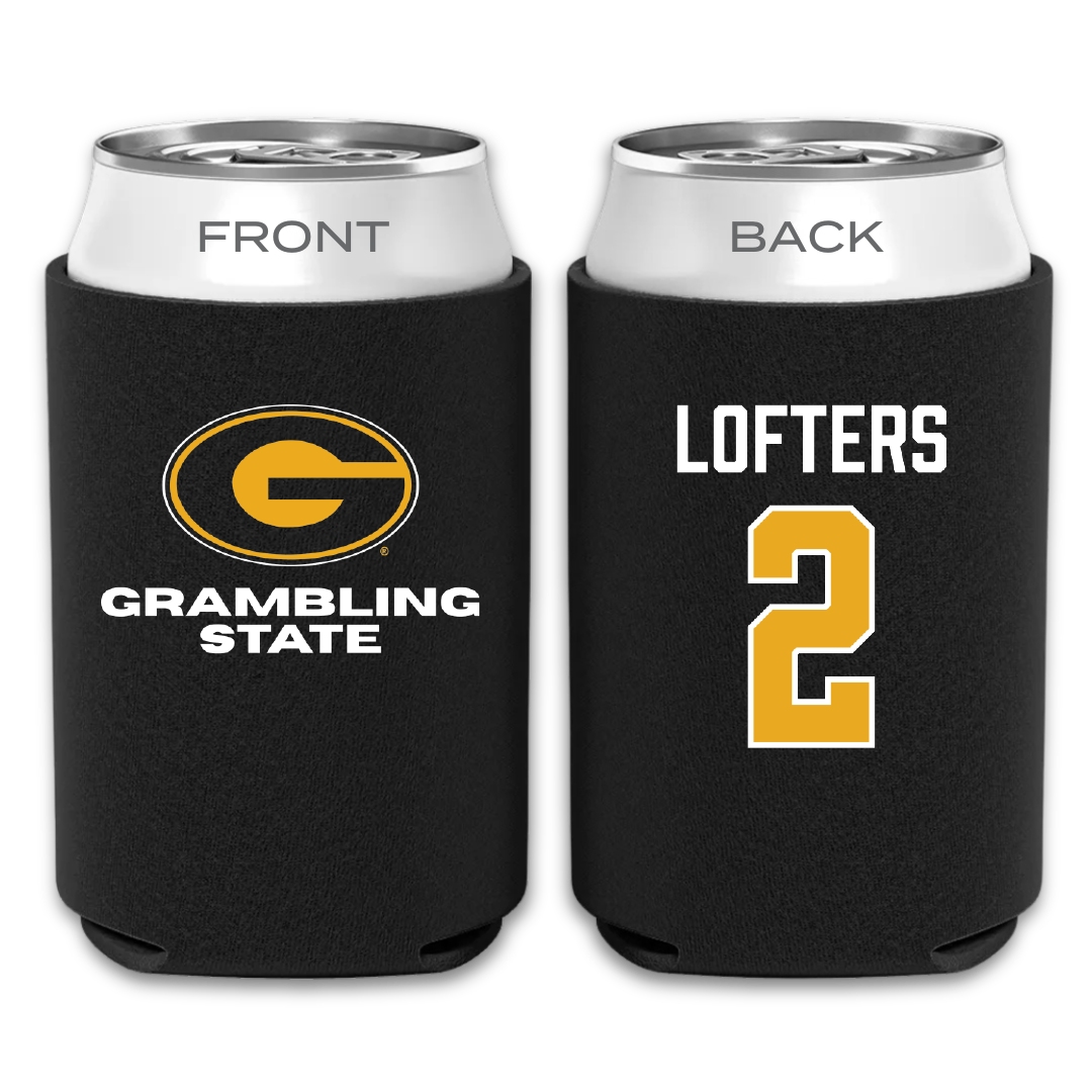 Grambling State University Soccer (W) Black Can Cooler - #2 Chloe Lofters
